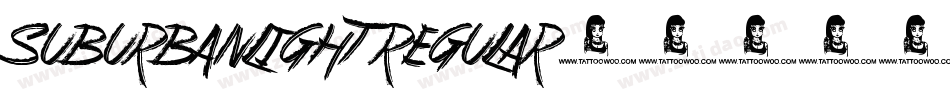 SuburbanLight Regular字体转换